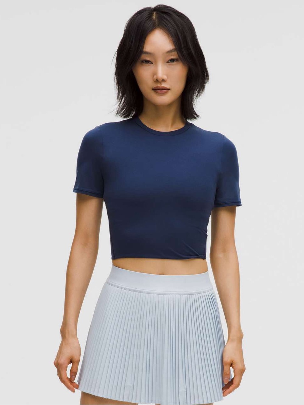 Lululemon Wundermost Ultra-Soft Nulu Crewneck Cropped T-Shirt